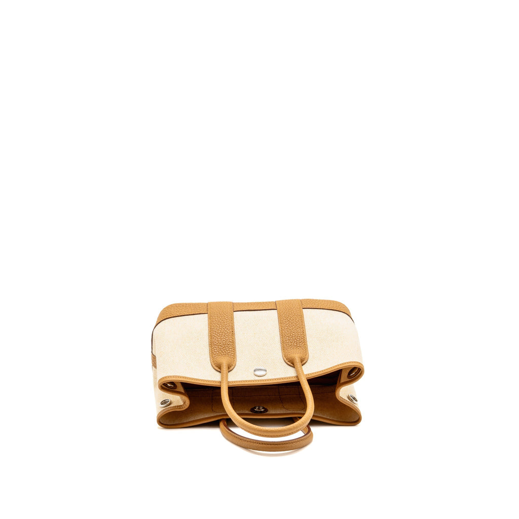 Hermes Neo Garden Party 23 Canvas/ Negonda Ecru-Paille/ Sesame SHW