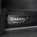 CHANEL MEDIUM BOY BAG CALFSKIN BLACK RUTHENIUM SHW