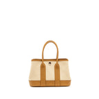 Hermes Neo Garden Party 23 Canvas/ Negonda Ecru-Paille/ Sesame SHW