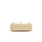 CHANEL SMALL 19 BAG BEIGE GOAT SKIN