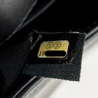 CHANEL MEDIUM BOY BAG CALFSKIN BLACK RUTHENIUM SHW