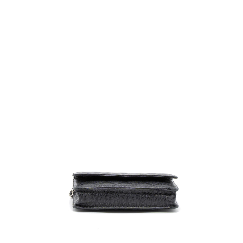 CHANEL CLASSIC WALLET ON CHAIN CAVIAR BLACK SHW