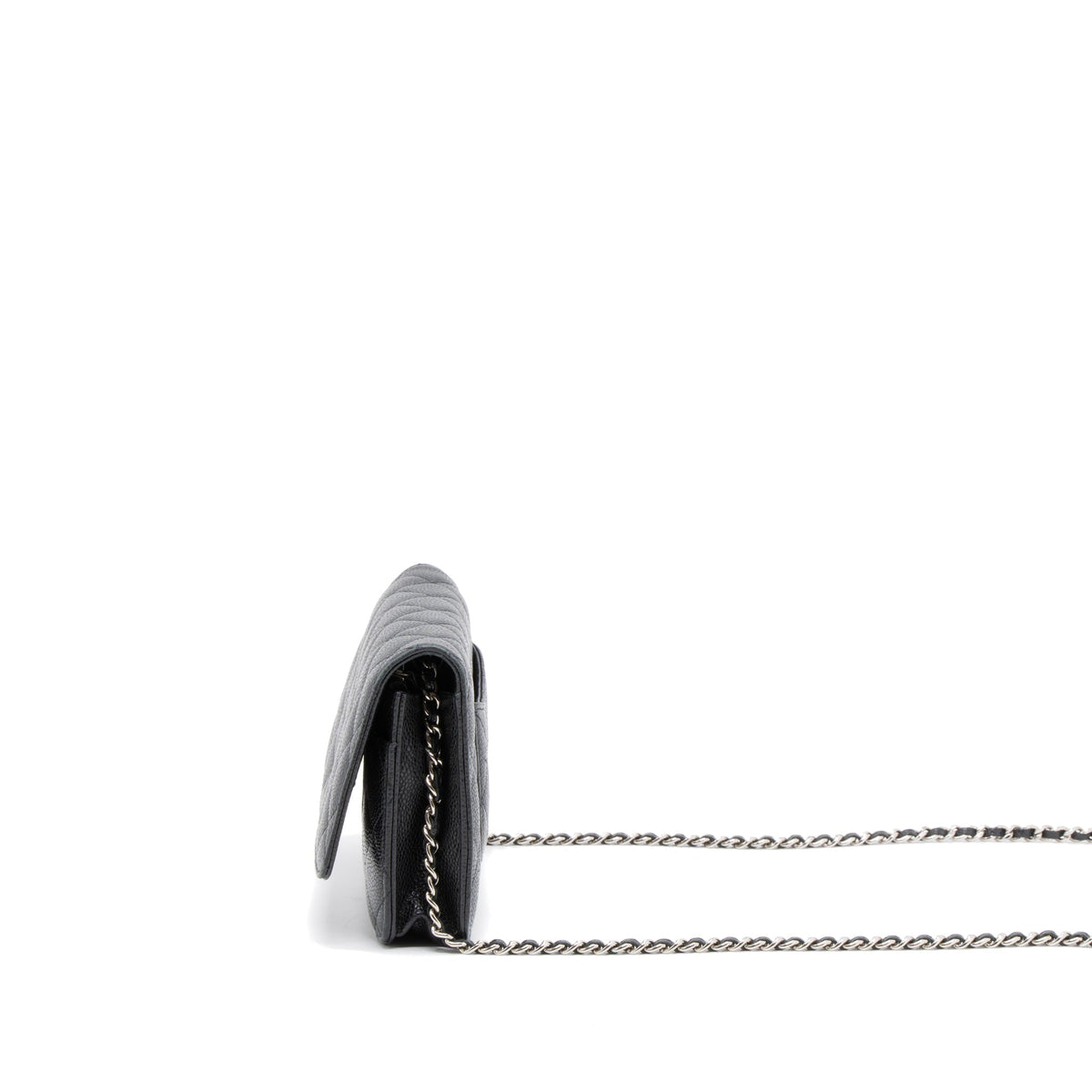 CHANEL CLASSIC WALLET ON CHAIN CAVIAR BLACK SHW