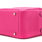 Hermes Mini Lindy Rose Shocking SHW