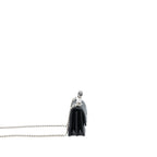 CHANEL DETAILED TOP HANDLE MINI FLAP BAG WITH CHAIN CAVIAR BLACK SHW