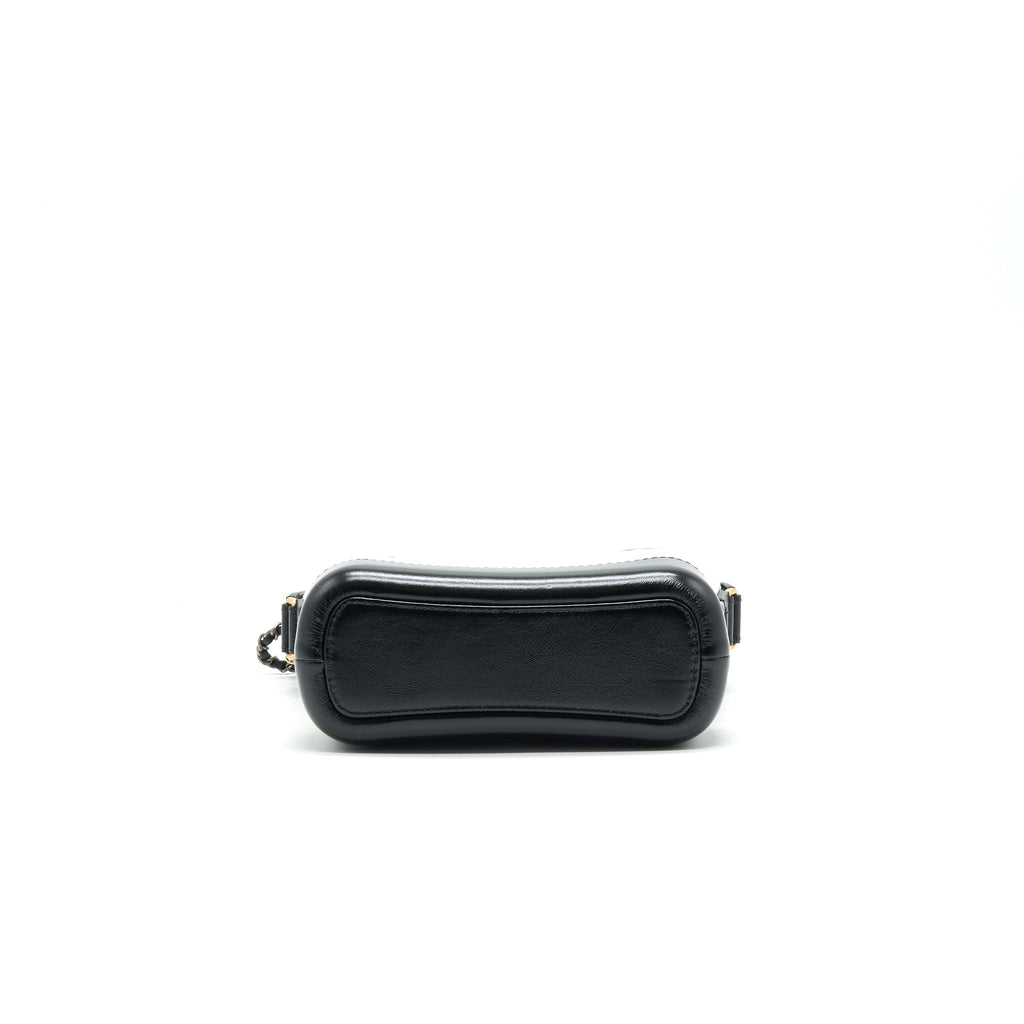CHANEL SMALL GABRIELLE HOBO BAG WHITE/ BLACK