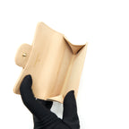 CHANEL CLASSIC MINI FLAP CARDHOLDER CAVIAR BEIGE GHW