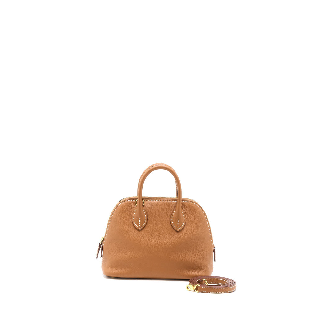 Hermes Mini Bolide Evercolor Gold GHW