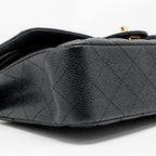 CHANEL MEDIUM CLASSIC DOUBLE FLAP BAG CAVIAR BLACK GHW