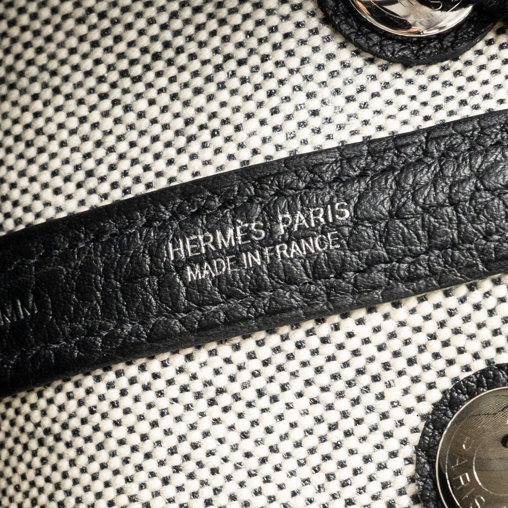 Hermes Garden Party 23 Canvas/Negonda Ecru-Black/Black SHW
