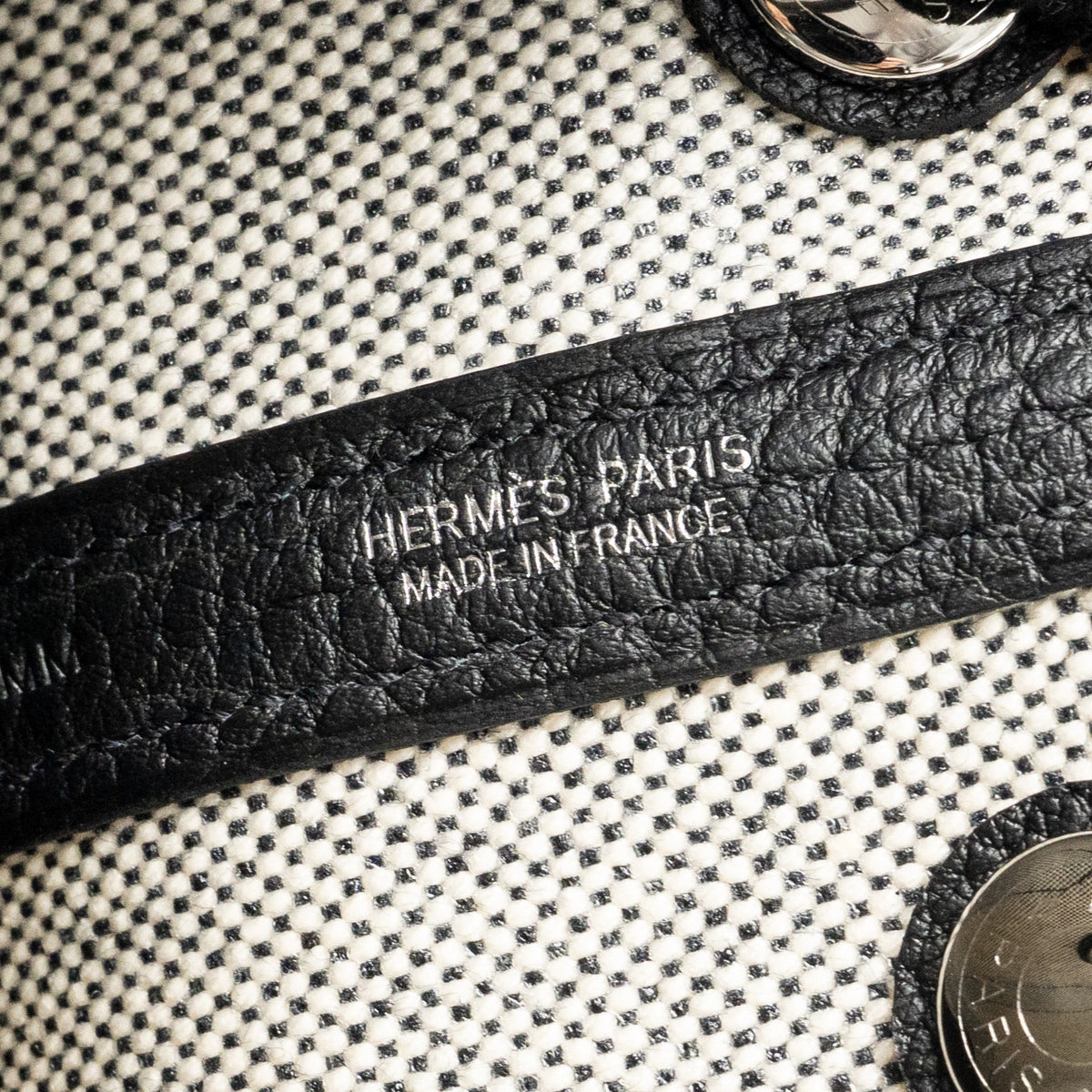 Hermes Garden Party 23 Canvas/Negonda Ecru-Black/Black SHW