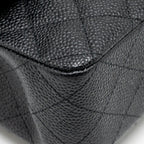 CHANEL MEDIUM CLASSIC DOUBLE FLAP BAG CAVIAR BLACK GHW