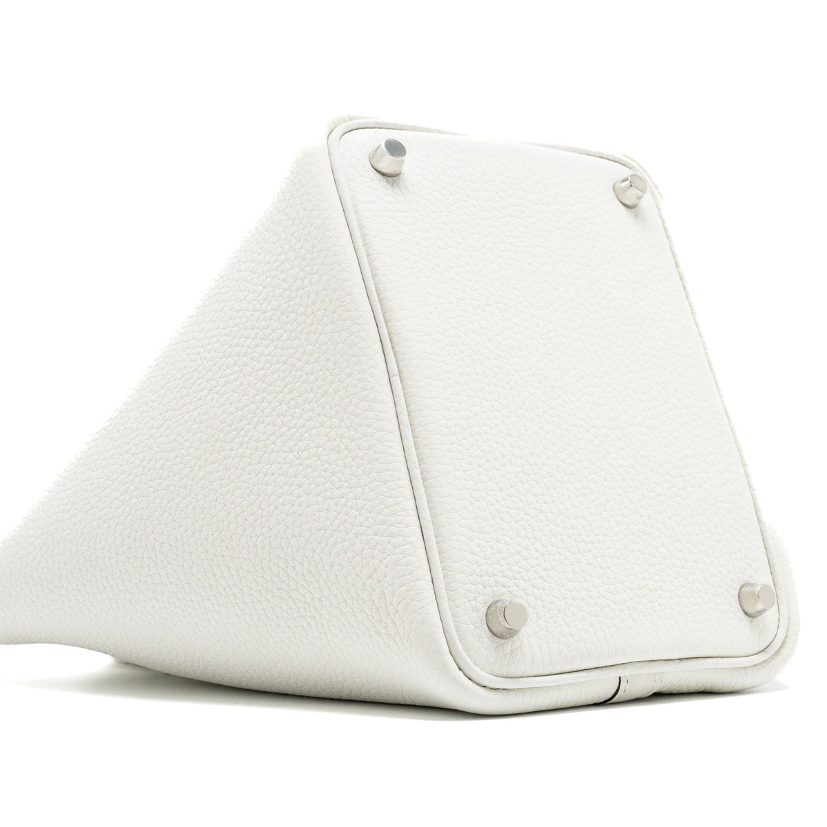 HERMES PICOTIN 18 LOCK BAG CLEMENCE NEW WHITE SHW