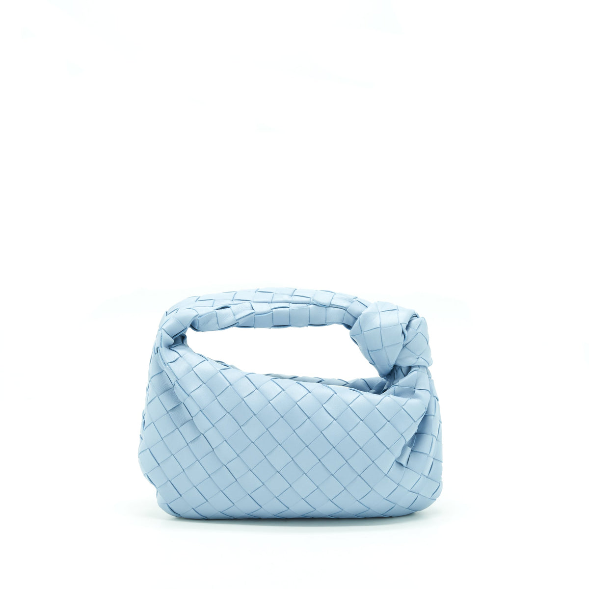 BOTTEGA VENETA MINI JODIE BAG LIGHT BLUE SHW