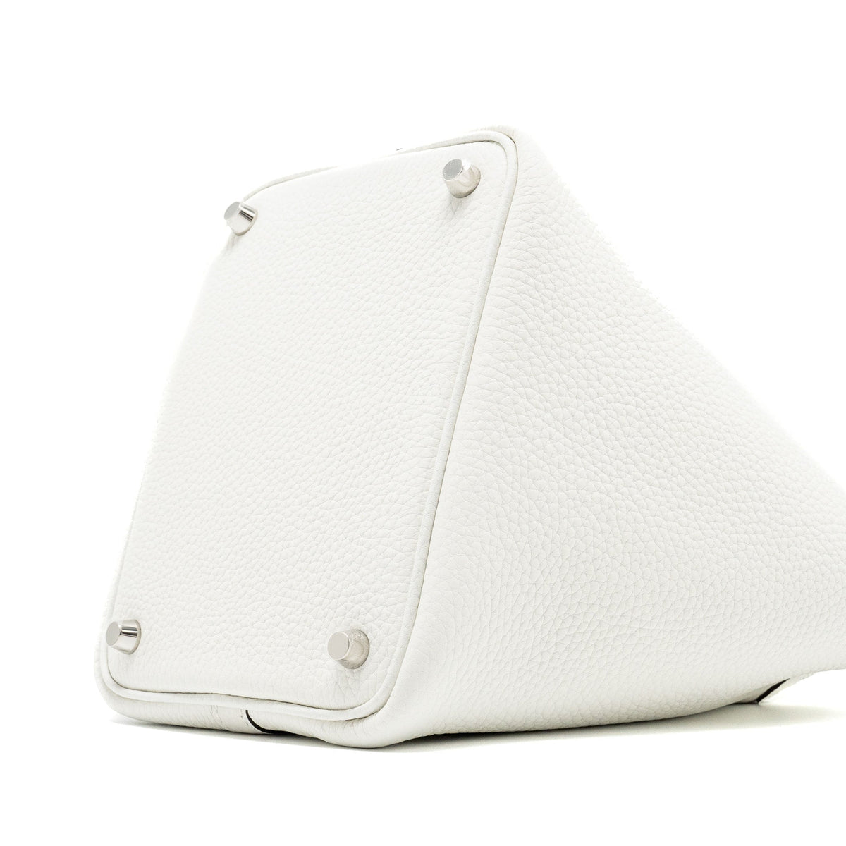 HERMES PICOTIN 18 LOCK BAG CLEMENCE NEW WHITE SHW