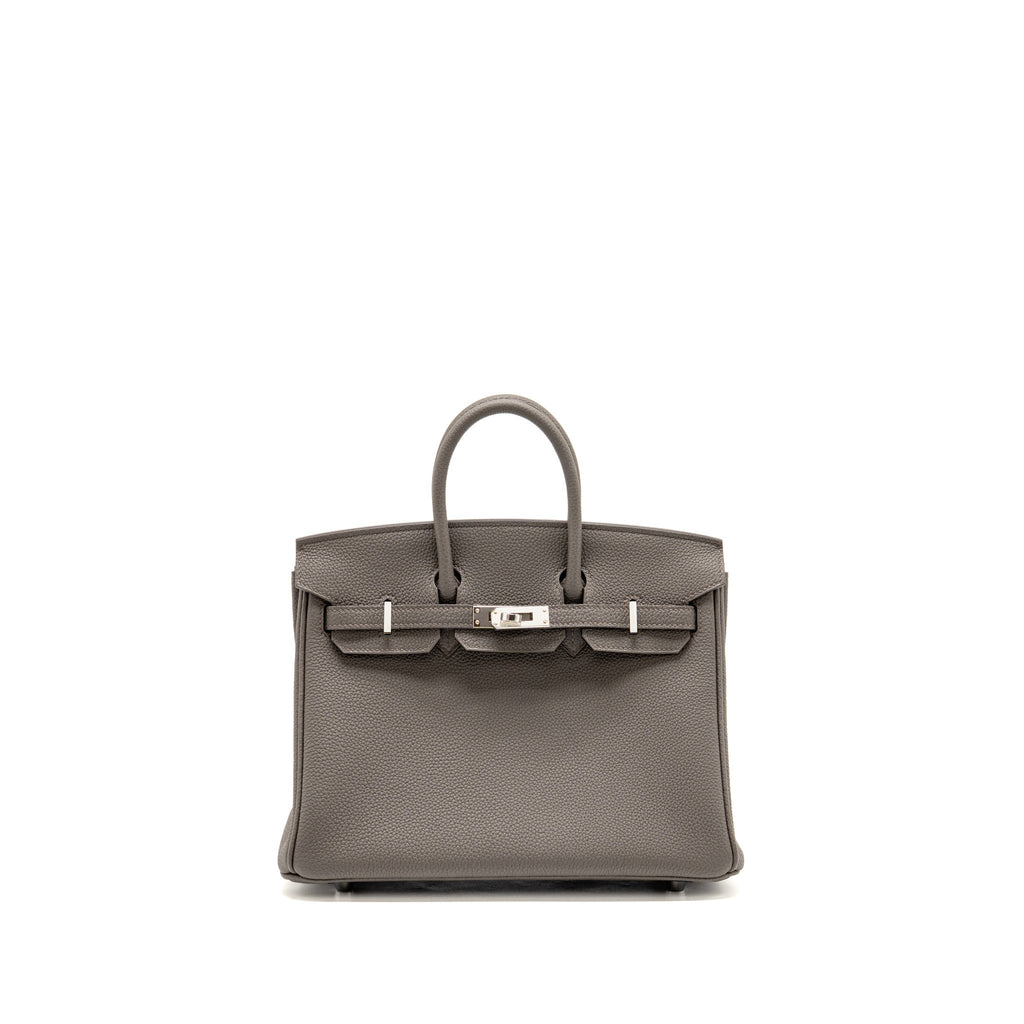 Hermes Birkin 25 Togo Gris Etain SHW