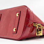 LOUIS VUITTON ALMA BB PATENT RED GHW