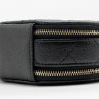 Chanel Top Handle Round Vanity Case Caviar Black LGHW
