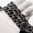 CHANEL MEDIUM CLASSIC DOUBLE FLAP BAG CAVIAR BLACK SHW