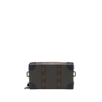 LOUIS VUITTON SOFT TRUNK WALLET TAIGA/MONOGRAM CANVAS KHAKI GREEN BLACK HARDWARE