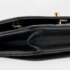 CHANEL PEARL DETAILED TOP HANDEL WALLET ON CHAIN LAMBSKIN BLACK LGHW (MICROCHIP)