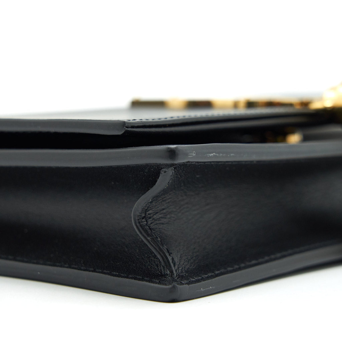 Saint Lauren Kate wallet on chain with Tassel black GHW
