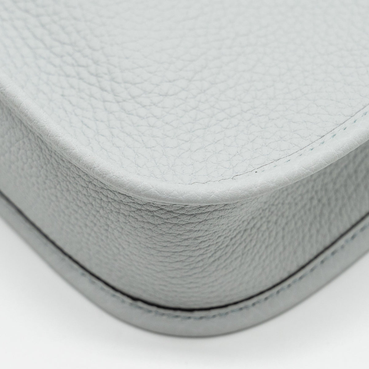 Hermes Mini Evelyne Clemence Bleu Pale/Gris Etain GHW