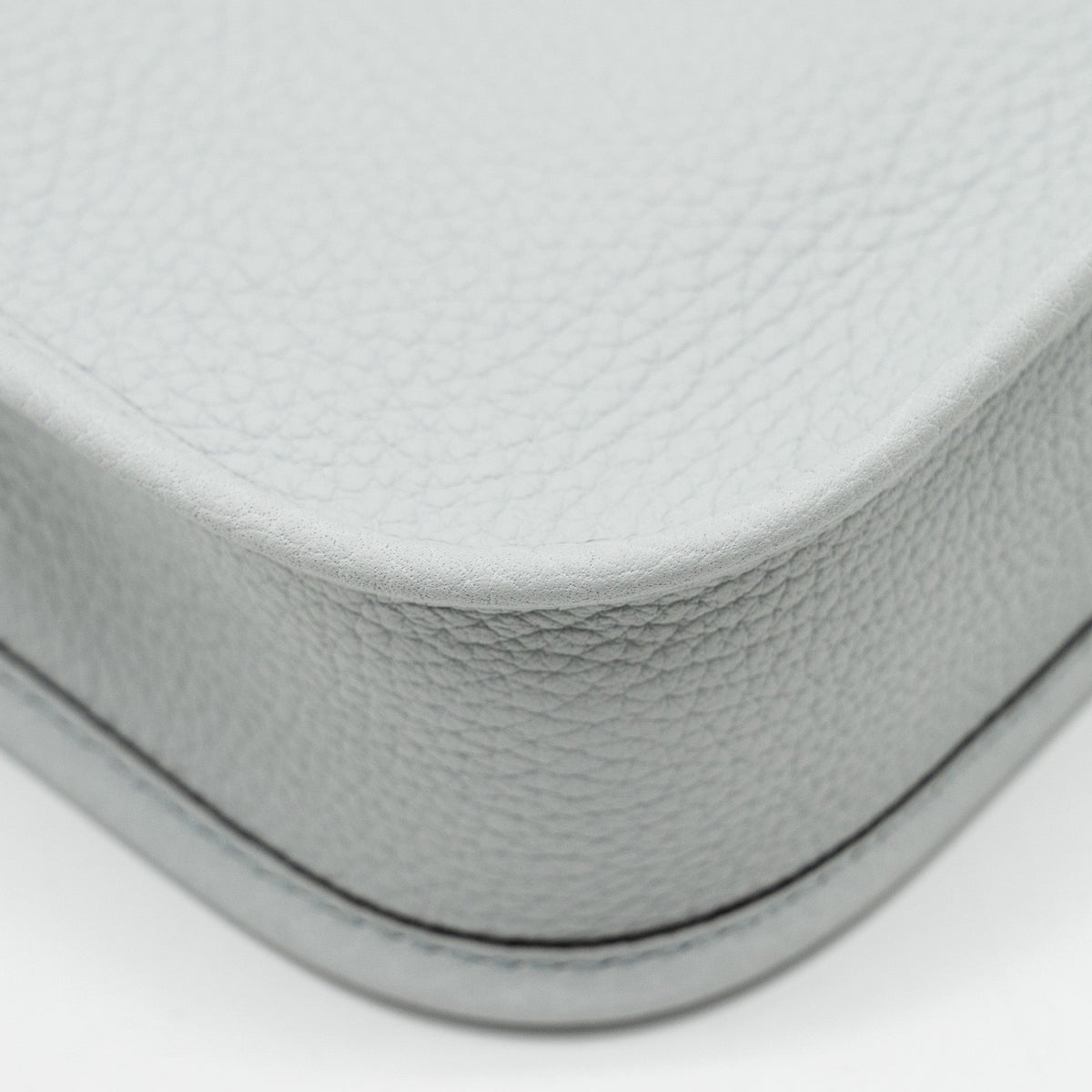 Hermes Mini Evelyne Clemence Bleu Pale/Gris Etain GHW