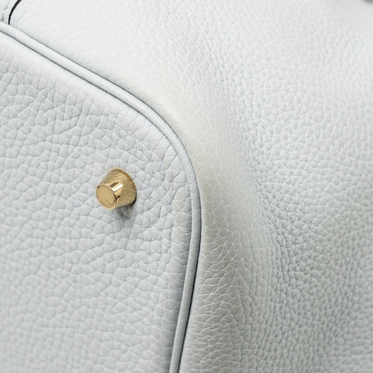 Hermes picotin 22 lock bag clemence blue pale GHW