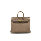 HERMES BIRKIN 25 TOGO LEATHER ETOUPE GHW