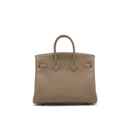 HERMES BIRKIN 25 TOGO LEATHER ETOUPE GHW