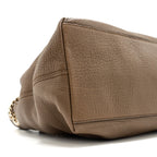 GUCCI DISCO TOTE BAG CALFSKIN BROWN LGHW