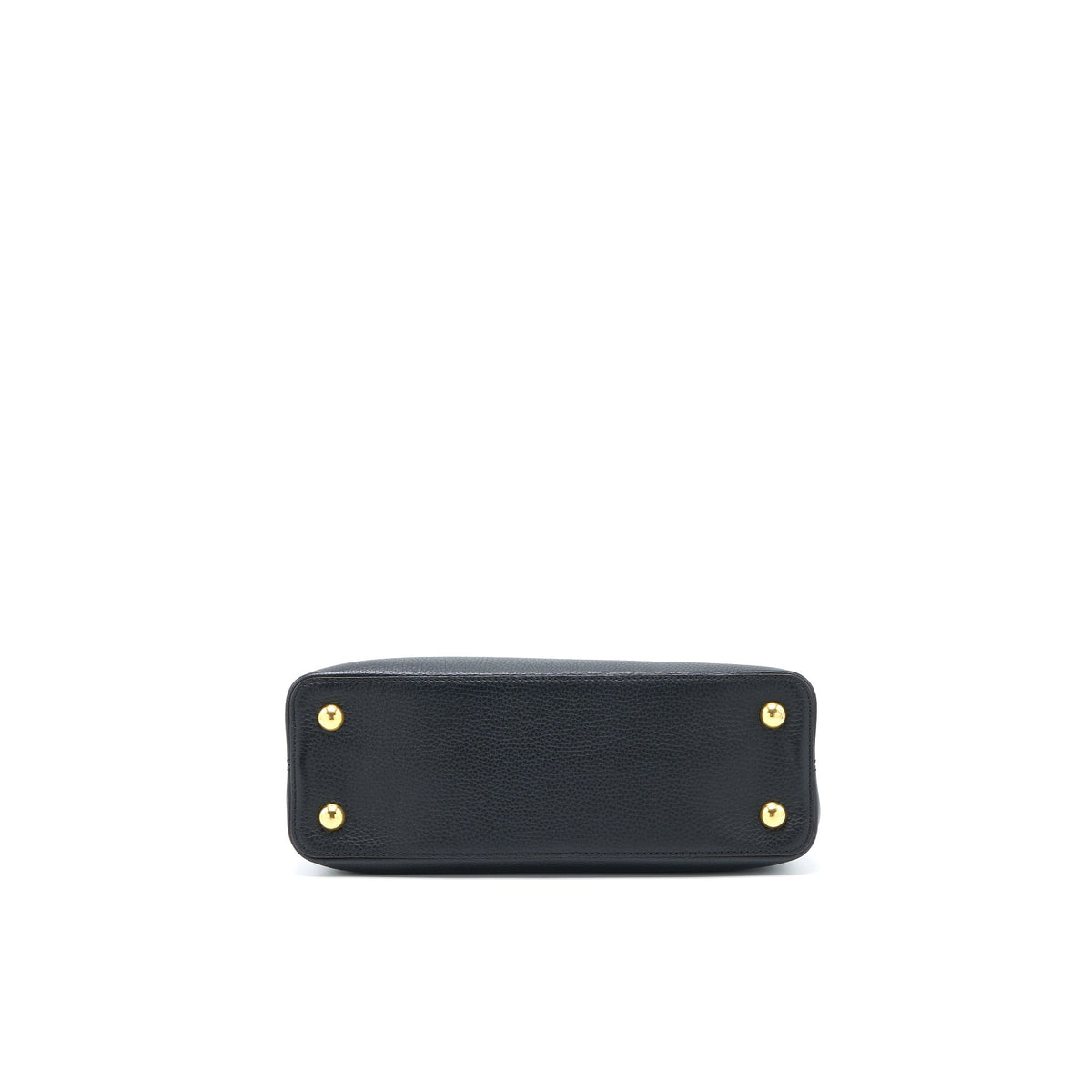 LOUIS VUITTON CAPUCINES MM TAURILLON BLACK GHW
