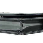 DIOR DIORAMA WALLET ON CHAIN METALLIC BLACK SHW