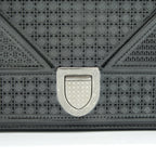 DIOR DIORAMA WALLET ON CHAIN METALLIC BLACK SHW
