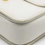 Celine teen triomphe bag calfskin white GHW