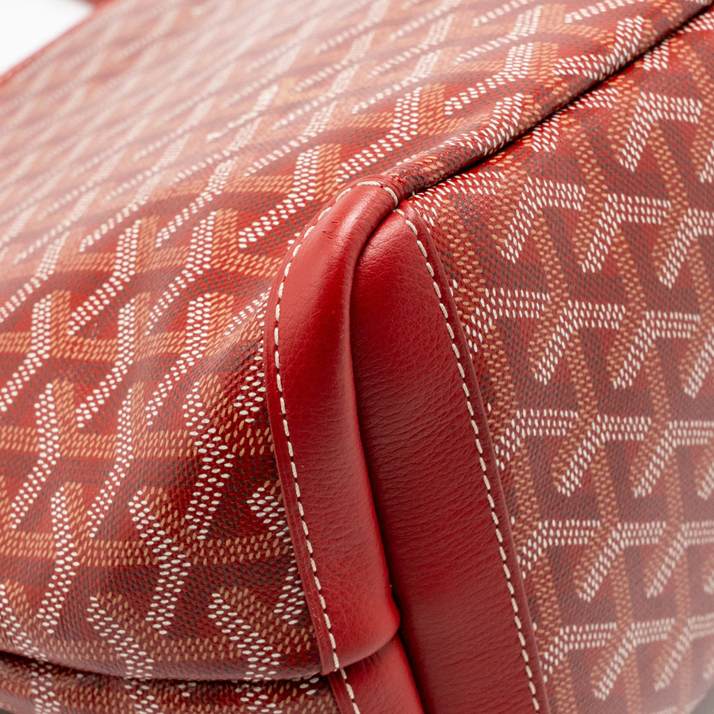 Goyard Artois PM Bag Goyardine Canvas/Chevroches Calfskin Rouge SHW
