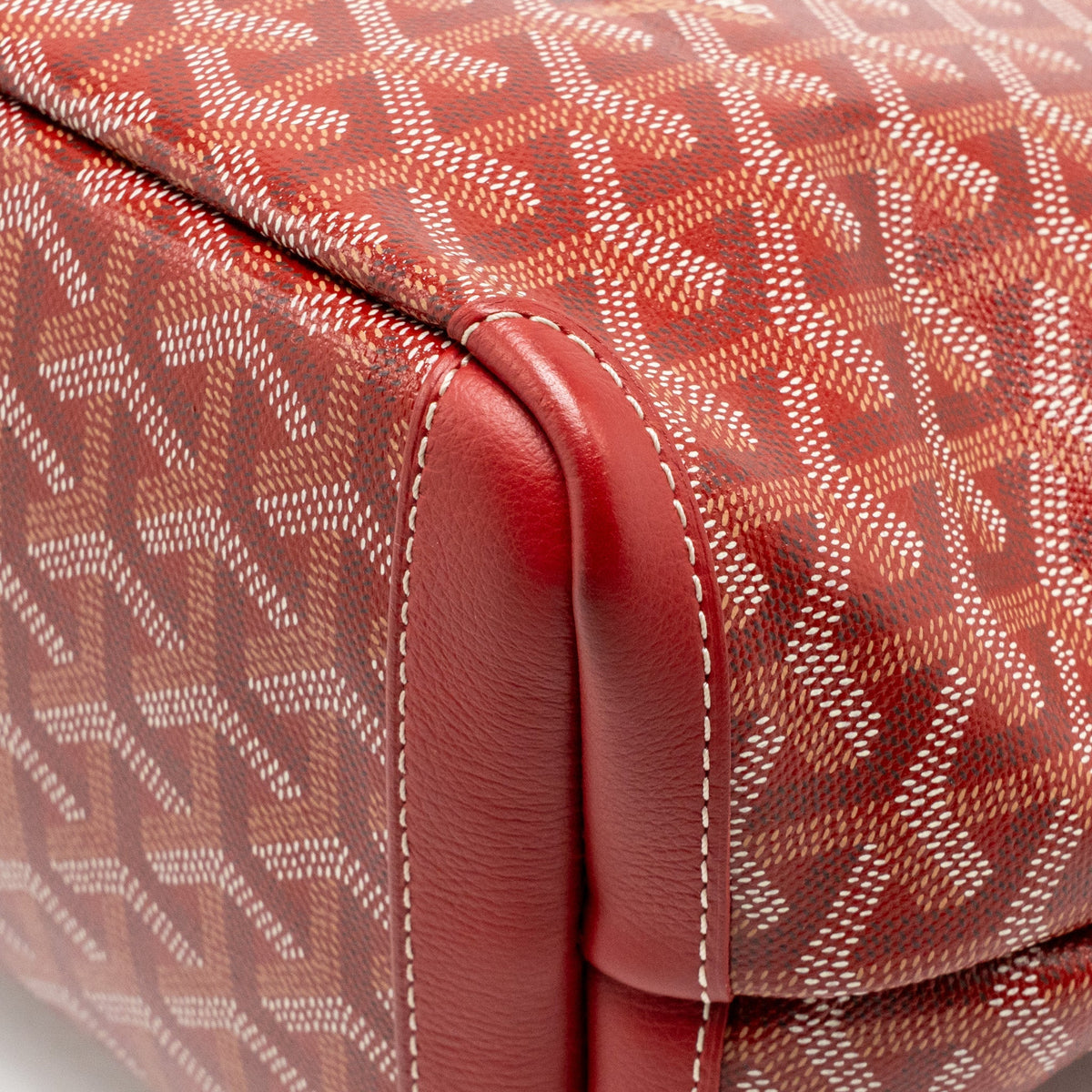 Goyard Artois PM Bag Goyardine Canvas/Chevroches Calfskin Rouge SHW