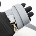 Hermes Mini Evelyne Clemence Gris Pantin LGHW