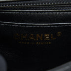 CHANEL MINI RECTANGULAR FLAP BAG LAMBSKIN BLACK LGHW (MICROCHIP)