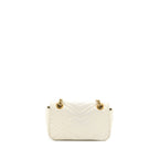 GUCCI MINI MARMONT CALFSKIN WHITE GHW