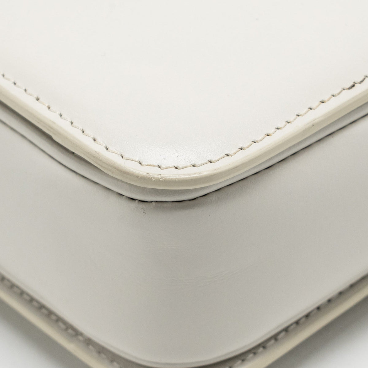 Celine teen triomphe bag calfskin white GHW