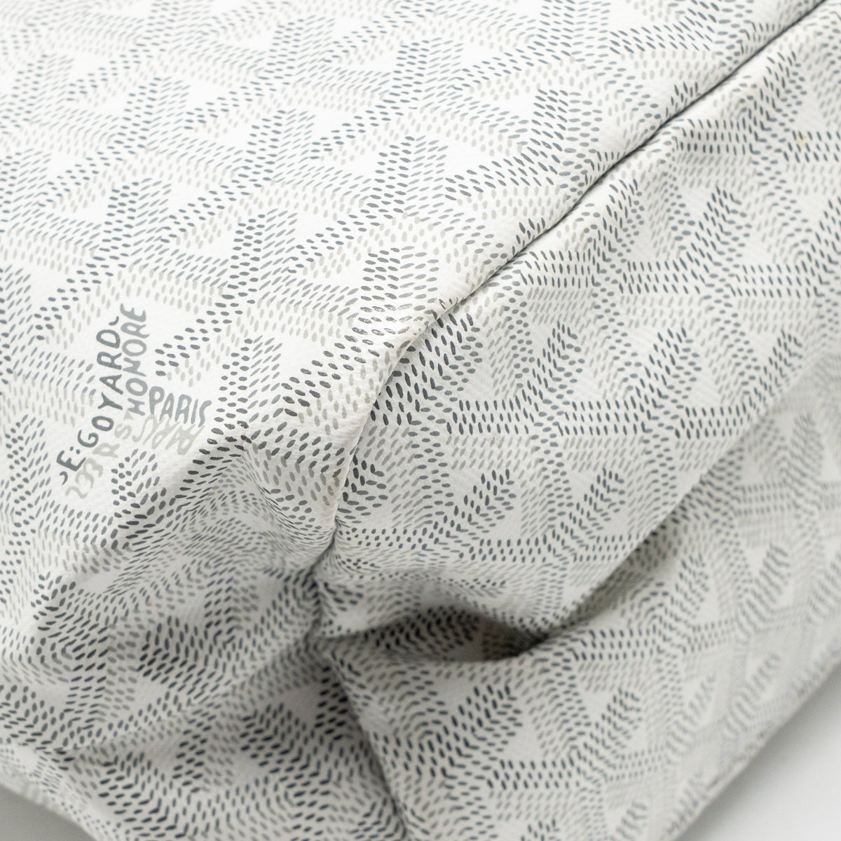 Goyard Boheme Hobo Bag Goyardine Canvas/Calfskin White SHW