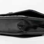 CHANEL BOY WALLET ON CHAIN CALFSKIN BLACK WITH BLACK HARDWARE