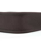 Hermes Mini Evelyne Clemence Rouge Sellier, With Multicolour Strap GHW