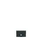 CHANEL CLASSIC FLAP CARD HOLDER CAVIAR BLACK SHW