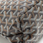 Goyard Mini Boheme Hobo Bag Goyardine Canvas/Calfskin Black SHW