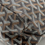 Goyard Mini Boheme Hobo Bag Goyardine Canvas/Calfskin Black SHW