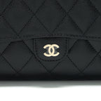 CHANEL 3 IN 1 WALLET ON CHAIN BLACK CAVIAR LGHW