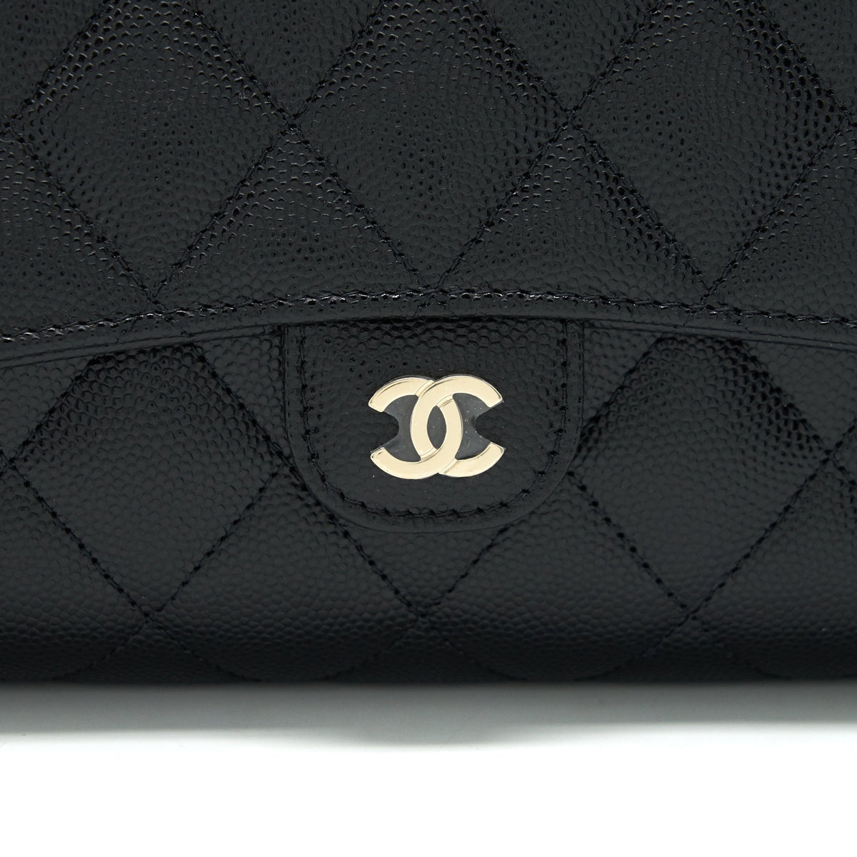 CHANEL 3 IN 1 WALLET ON CHAIN BLACK CAVIAR LGHW